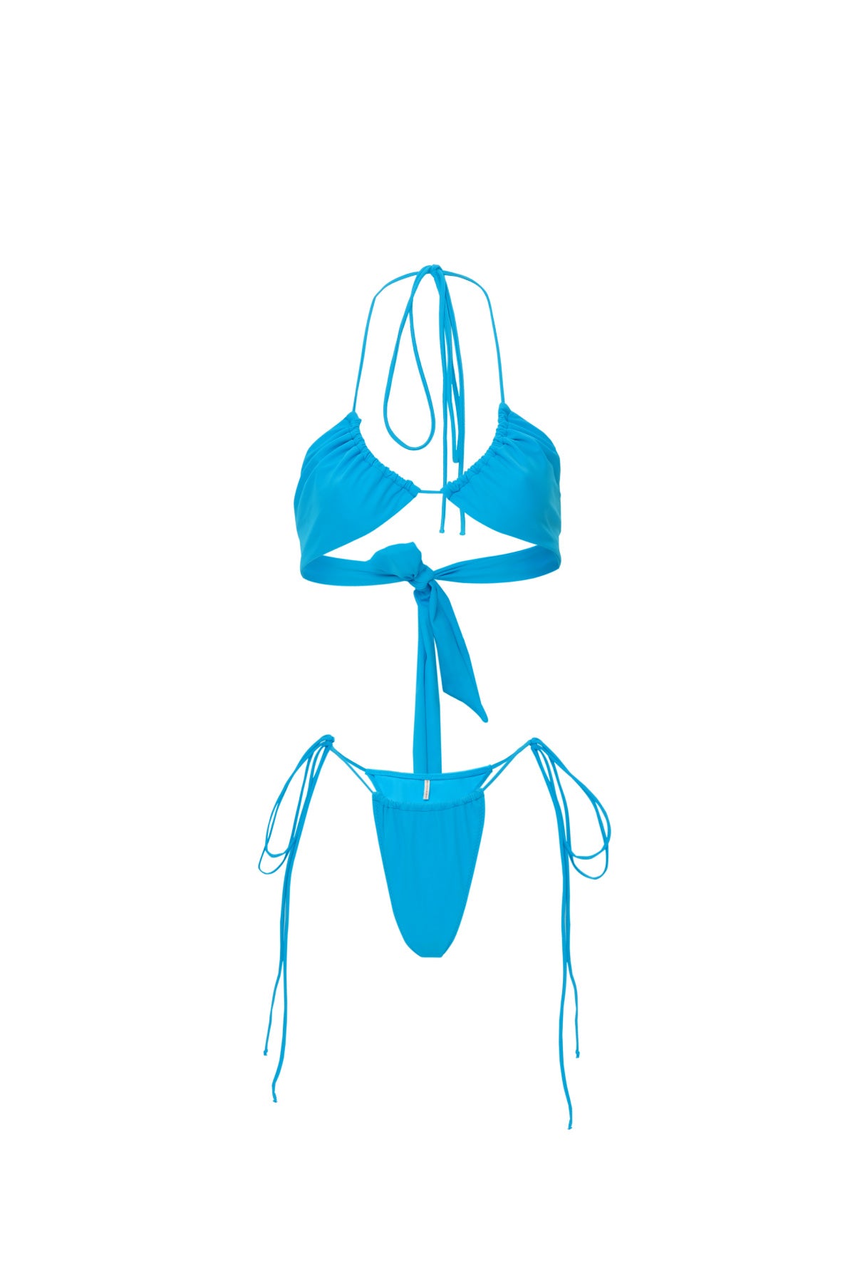 Body Chain ve Zincir Detaylı İpli Bikini Takımı