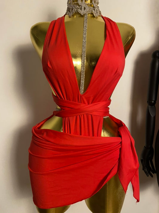 Mirage Wrap Plunge Swimsuit