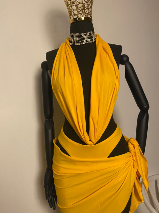 Solstice Drape Cut-Out Swimsuit