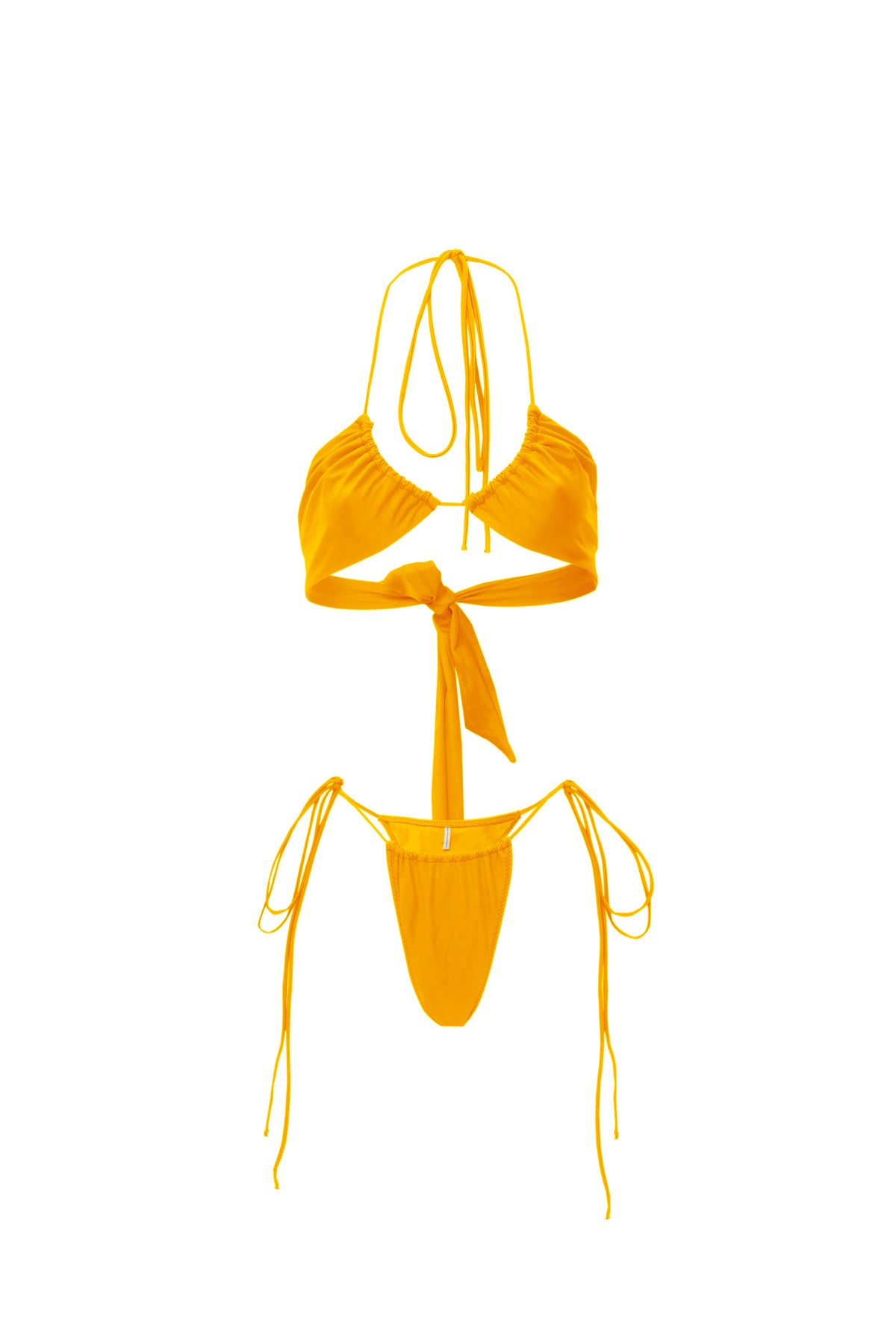 Body Chain ve Zincir Detaylı İpli Bikini Takımı