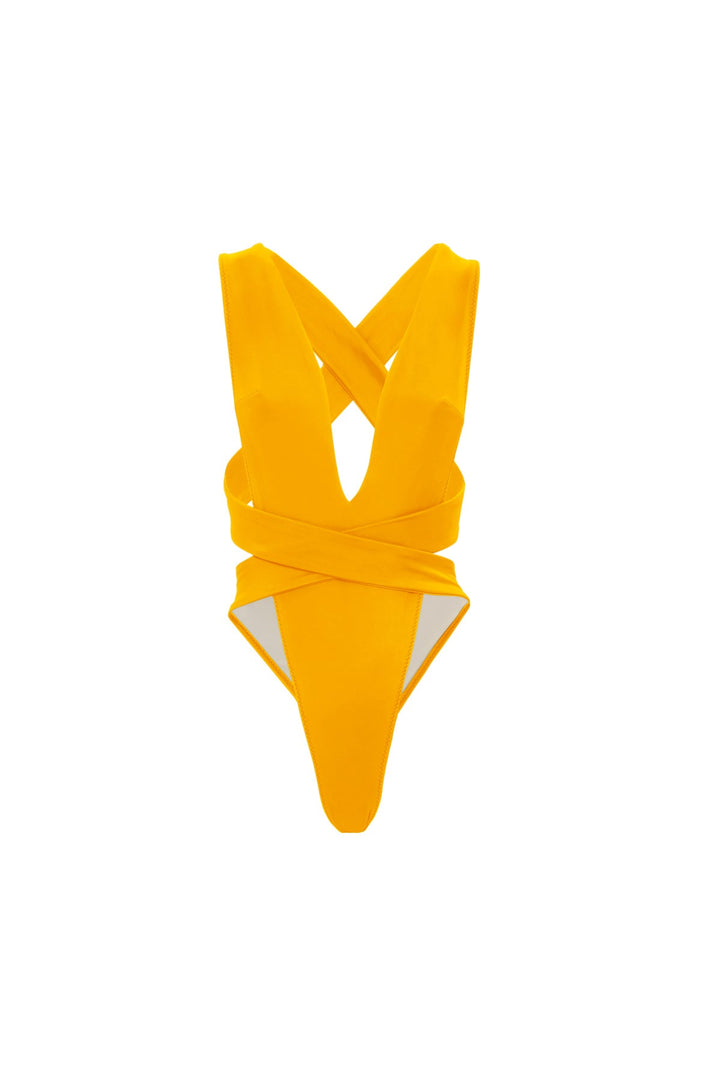 Mirage Wrap Plunge Swimsuit