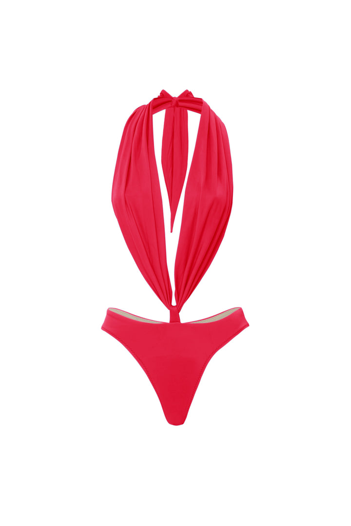 Solstice Drape Cut-Out Swimsuit