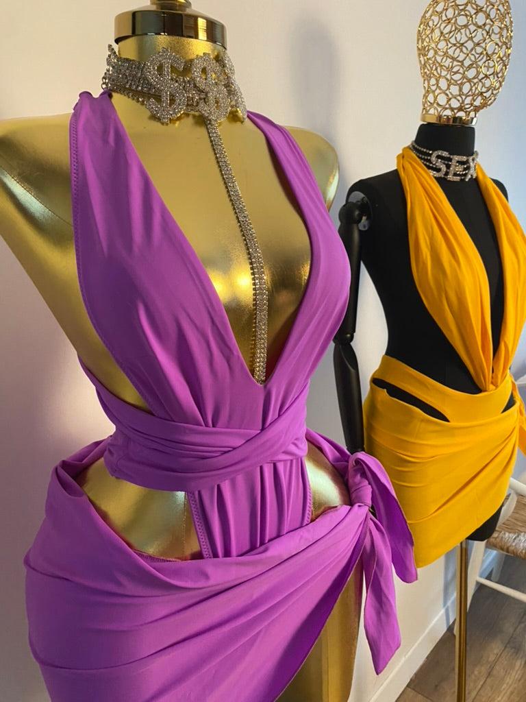 Mirage Wrap Beach Bundle — luxury swimsuit bundle with pareo and choker by BellePanthere UK