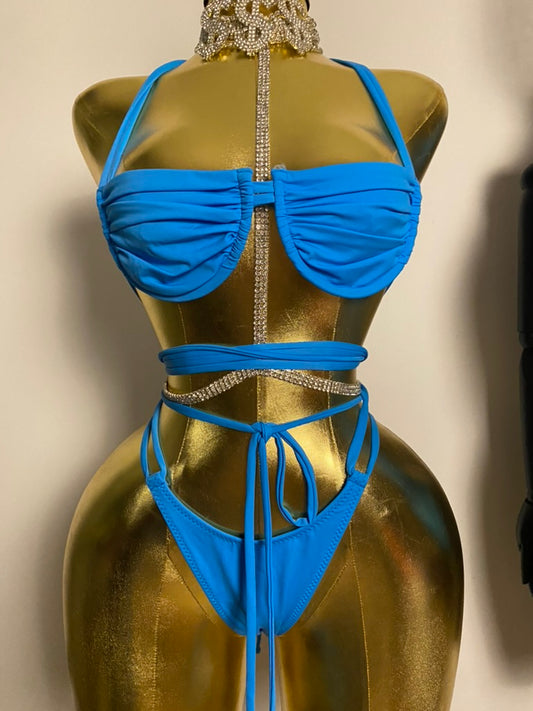 Ocean Glow Strappy Bikini Set