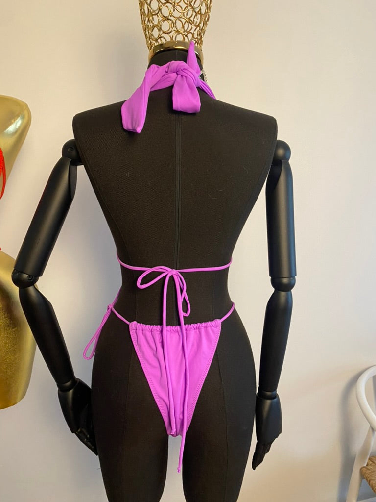 Aurora Halter Glam Bikini Set