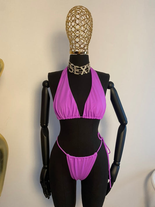 Aurora Halter Glam Bikini Set