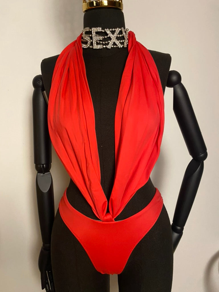 Solstice Drape Cut-Out Swimsuit
